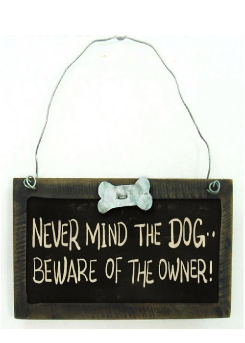 Nevermind the Dog Sign