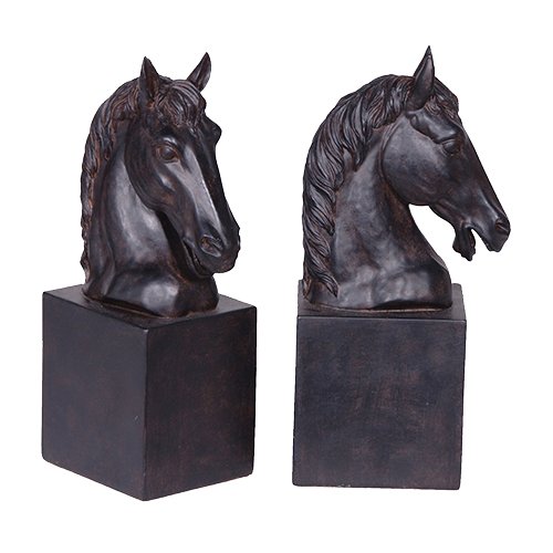 Bronze Horse Bookends