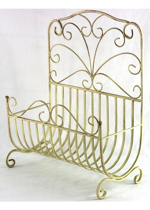 Cream Magazine Rack