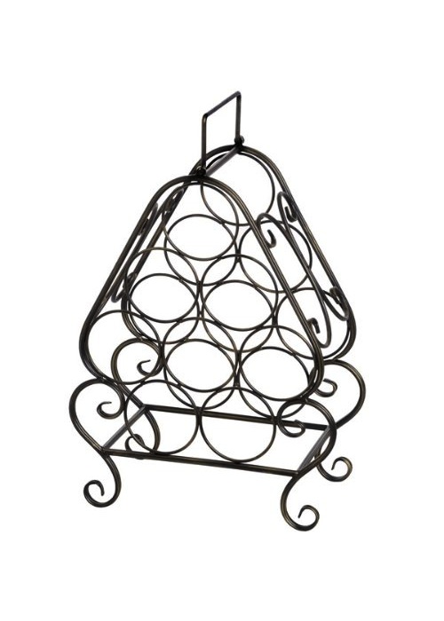 Decorative Black Wine Rack 2