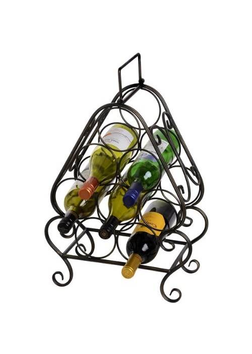 Decorative Black Wine Rack