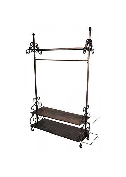 Hallway Shelving Unit in Bronze