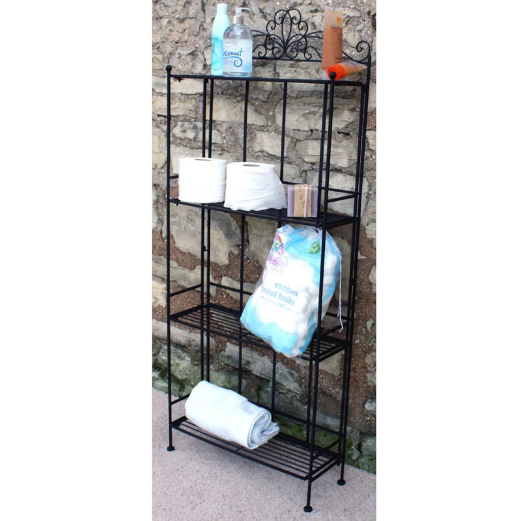 Vintage Style Black 4 Tier Shelf 2