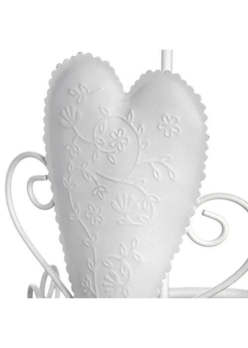 White Heart Kitchen Towel Roll Holder 3