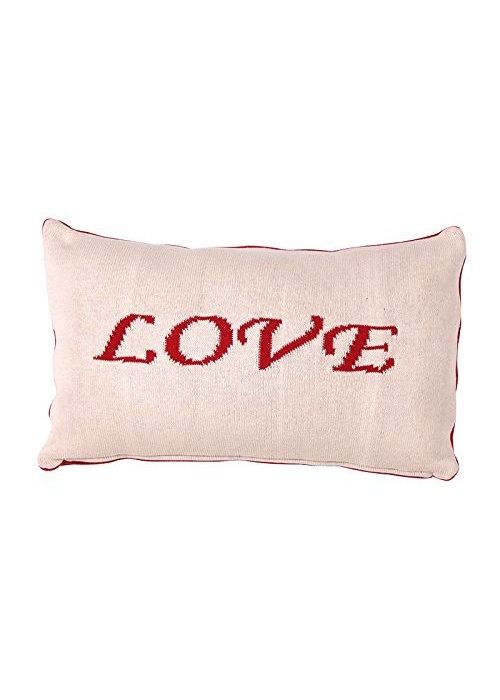 Cream Love Cushion