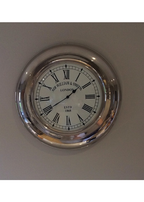 Large Aluminium Wall Clock 2