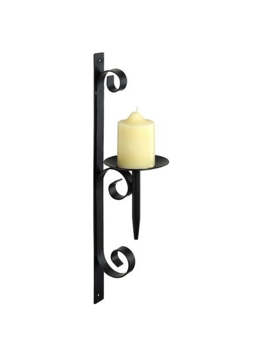 Tall Black Wall Sconce