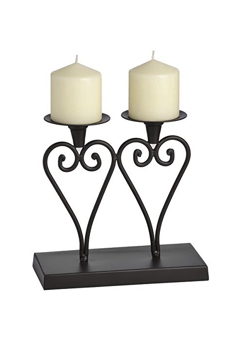 Twin Heart Candle Holder