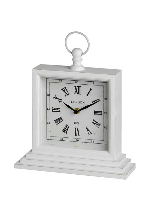 White Square Clock