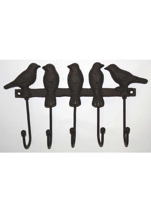 Brown Metal Bird Hooks