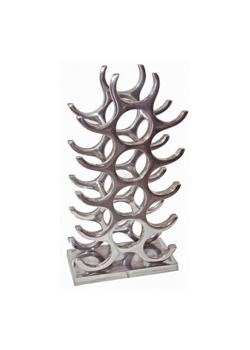 Aluminium 15 Bottle Wine Rack