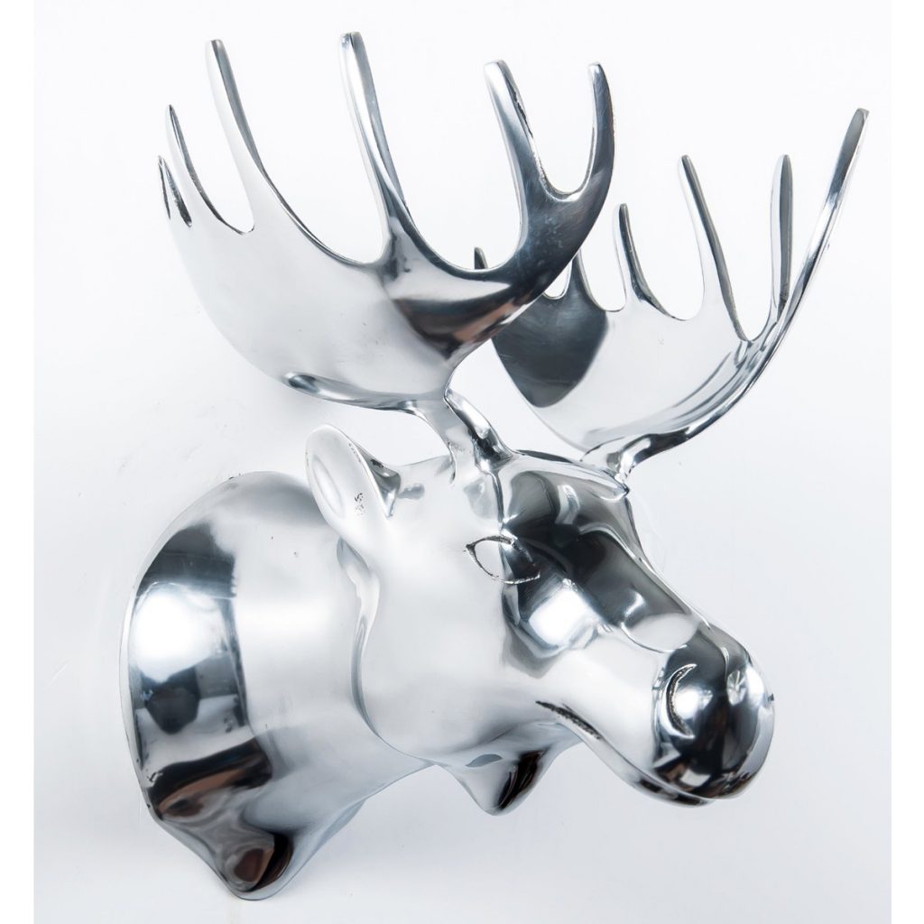 Aluminium moose head