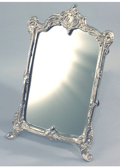 Art Deco Nickel Vanity Mirror