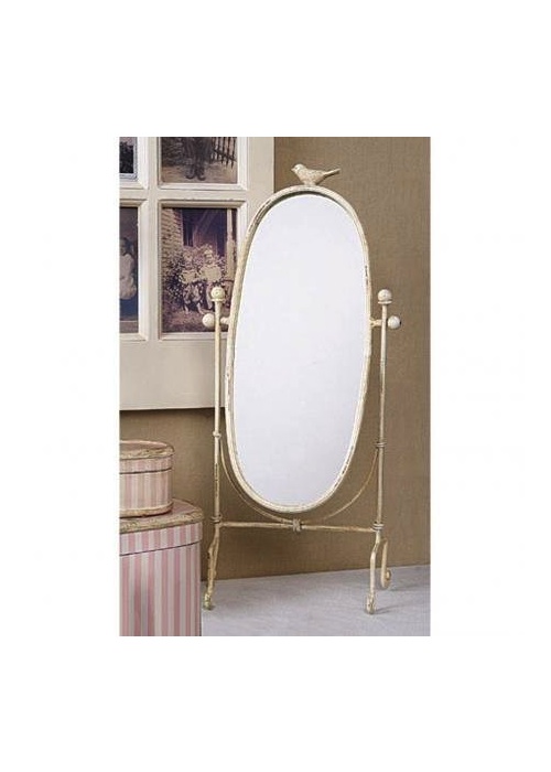 Cream Bird Vanity Mirror