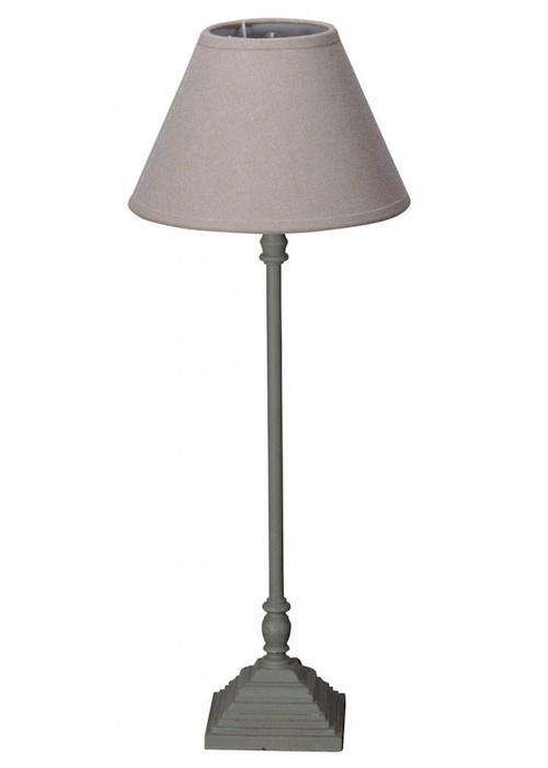 Grey lampshade and base