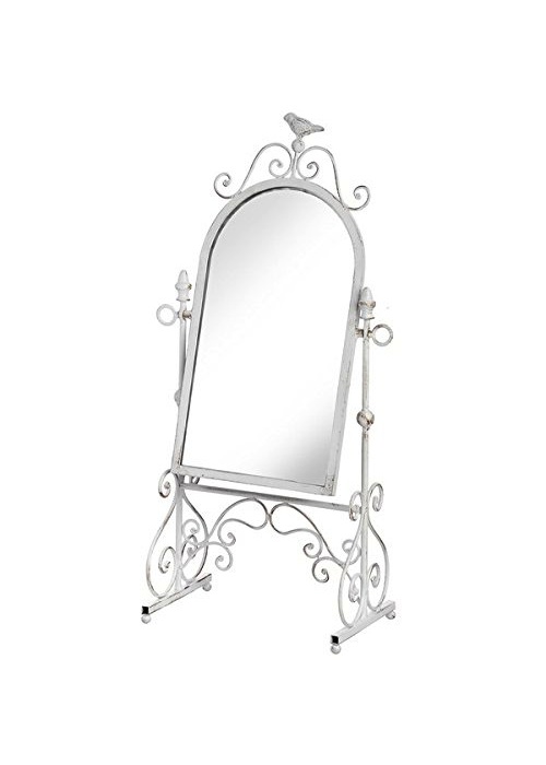 Large White Bird Dressing Table Mirror