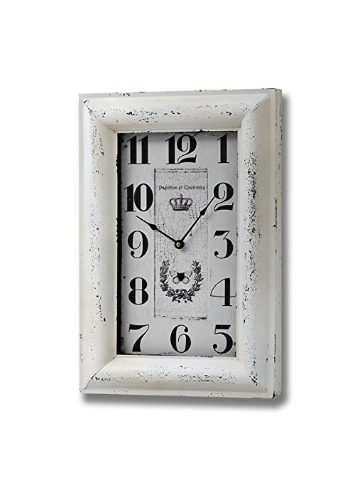 Rectangular White Clock