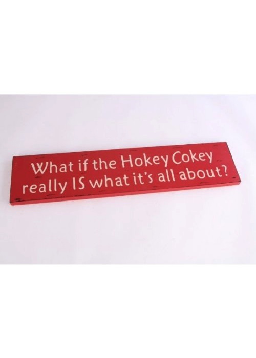 Red Hokey Cokey Sign