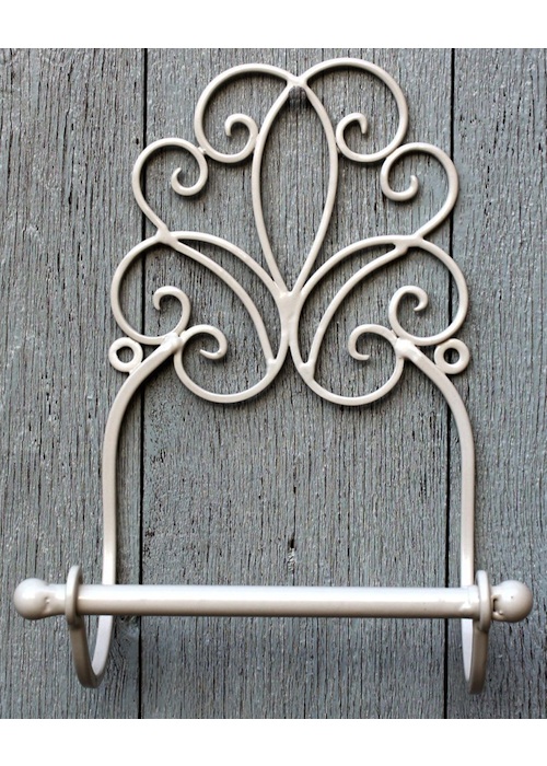 Vintage Cream Toilet Roll Holder 2