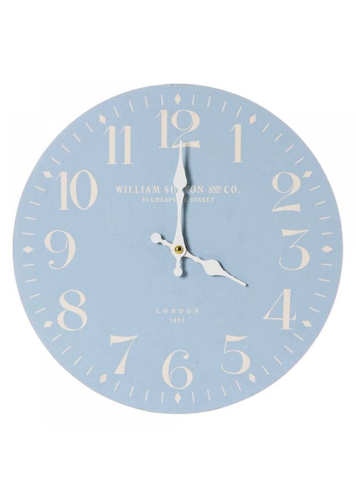 Blue William Sutton Wall Clock