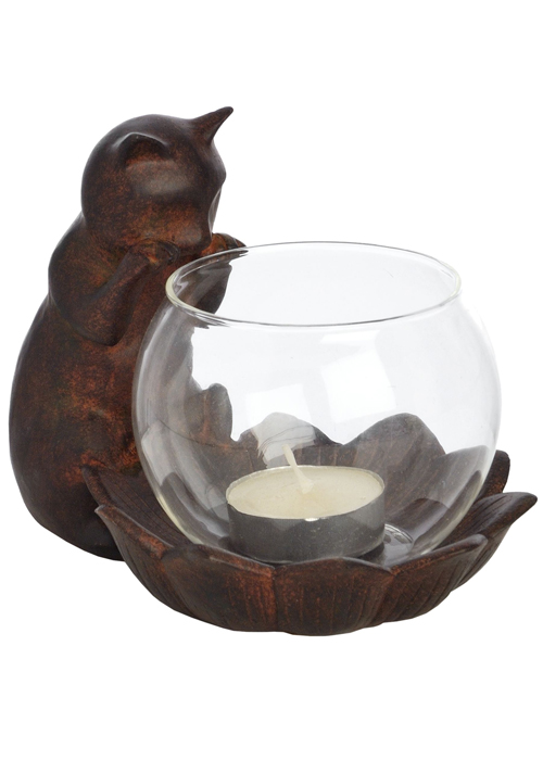 0311 cat tealight holder ornament