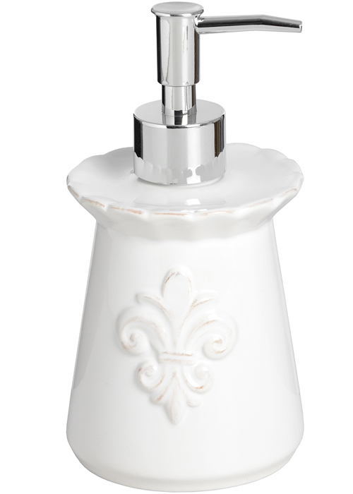 16325 fleur de lys bathroom soap dispenser