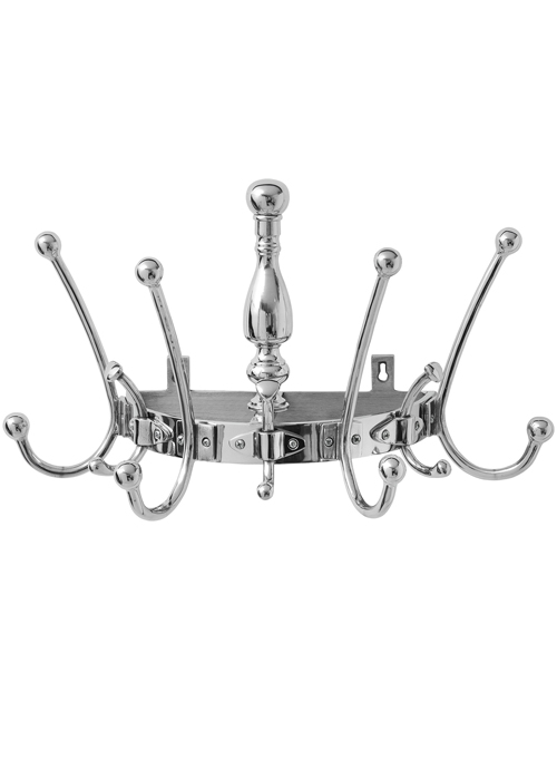 17292 chrome silver coat hooks