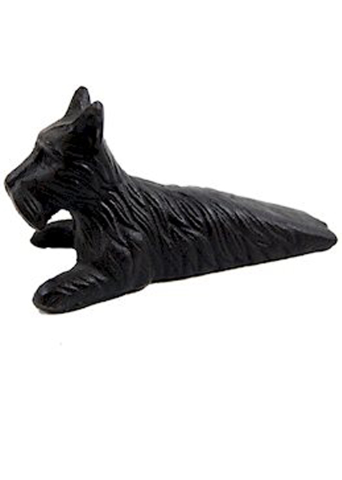 3653 scottie scottish terrier black door stop wedge