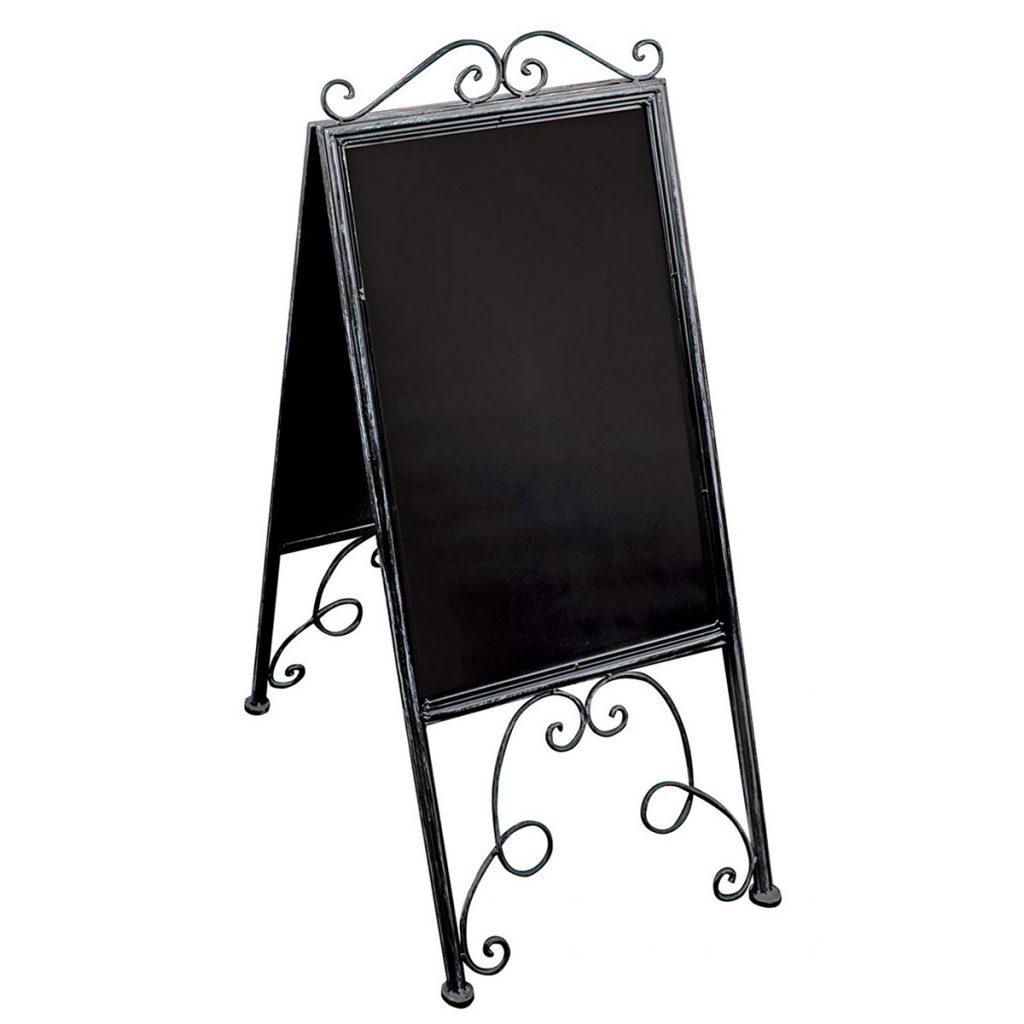 AHL001 black free standing display stand