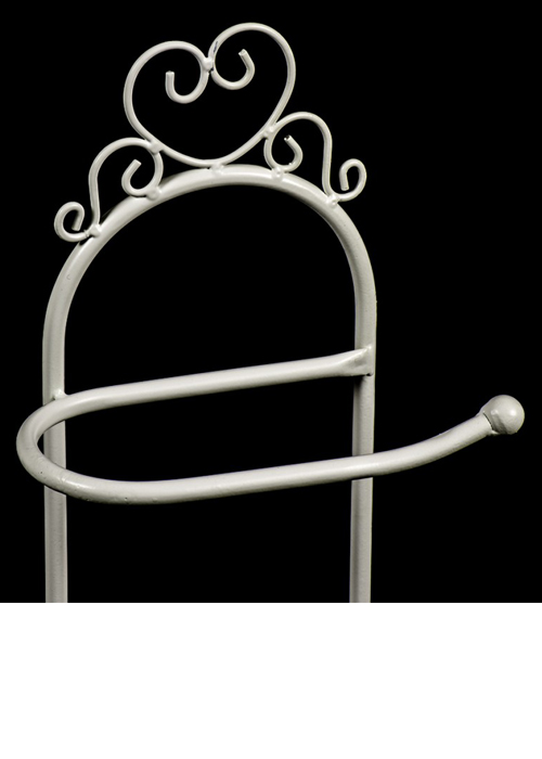 AHL034_3 grey heart metal toilet roll holder