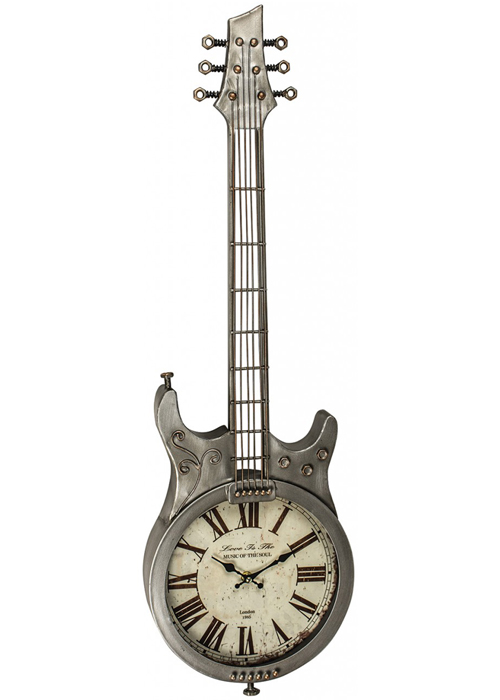 EGN001__1 metal guitar wall clock