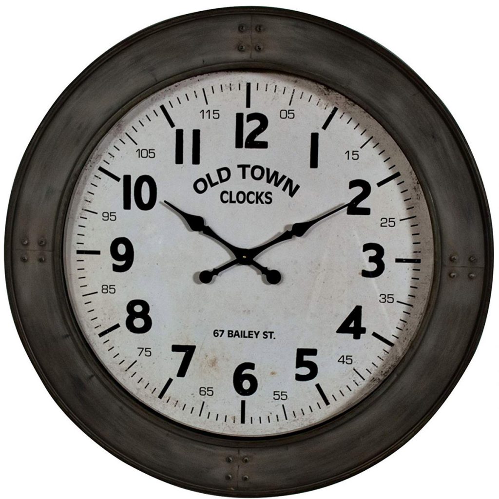 GUD210 large round old town wall clock