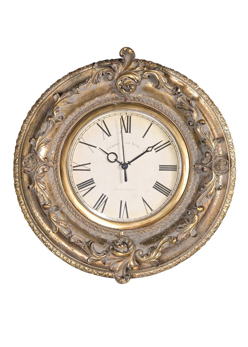 KMB068 ornate gold frame clock