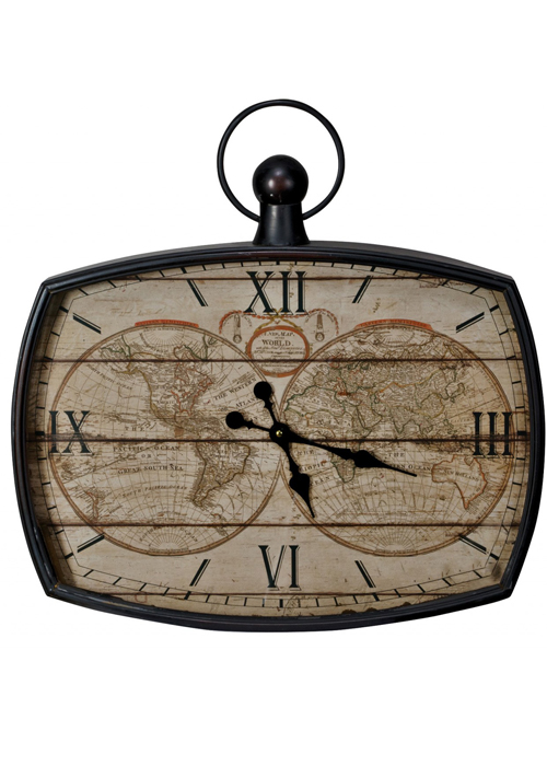 MHG050__1 mapping the world wall clock