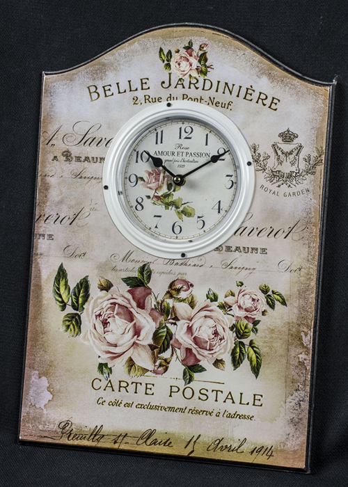 MHG104_2 belle jardiniere floral wall clock