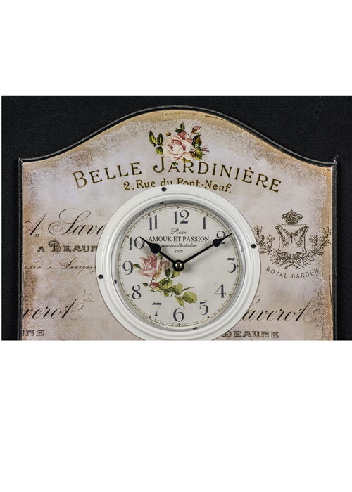 MHG104_3 belle jardiniere floral wall clock