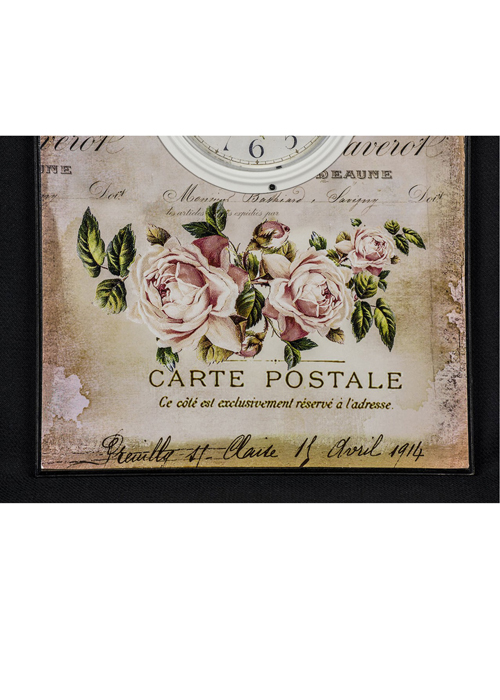 MHG104_5 belle jardiniere floral wall clock