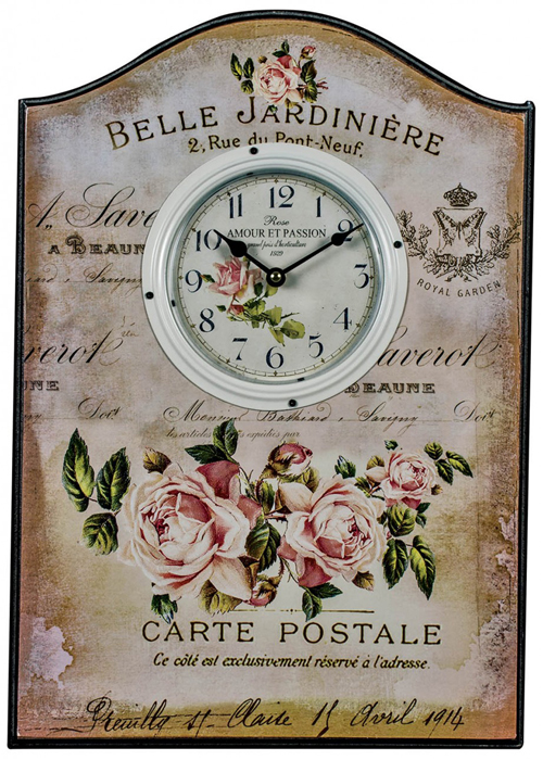 MHG104__1 belle jardiniere floral wall clock