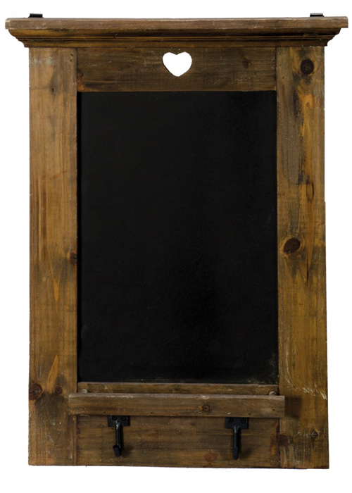 PAH035 wooden driftwood heart chalk board