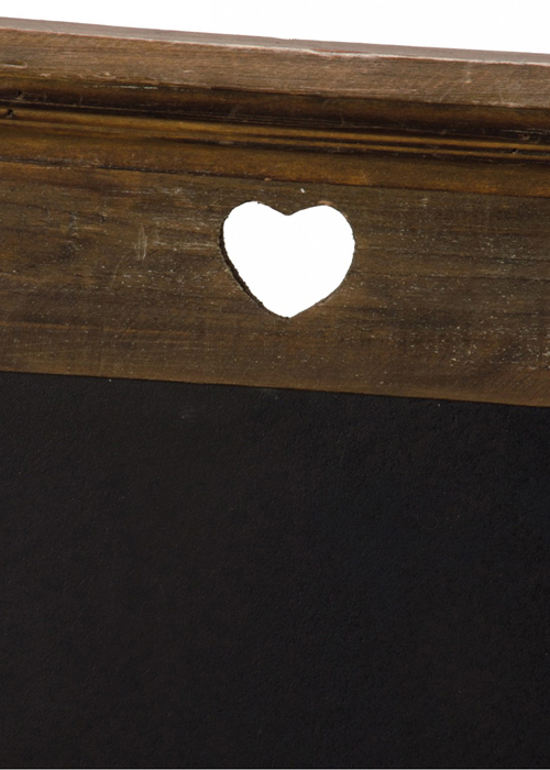 PAH035_1 wooden driftwood heart chalk board