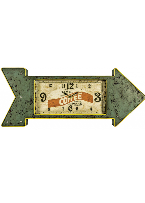 REL015__1 grey metal arrow clock