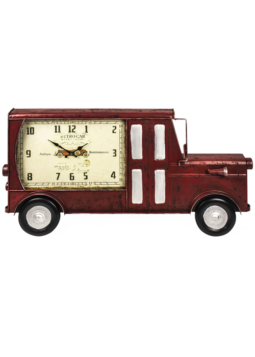 REL016__1 red van clock