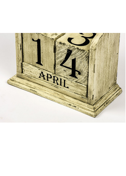 RXC001_3 cream perpetual desk block calendar