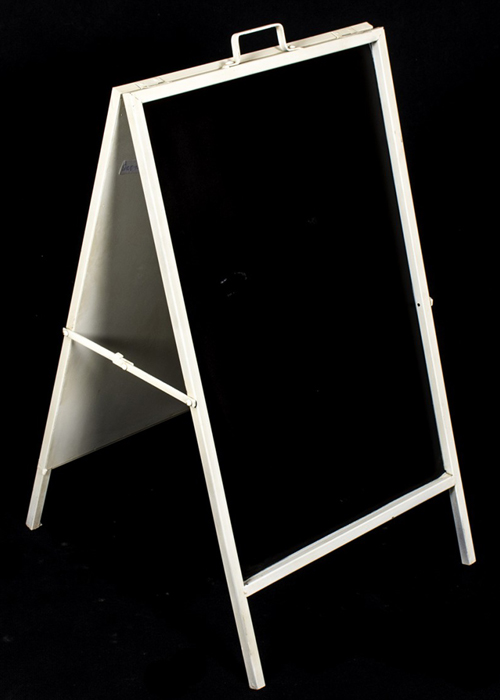 SHU090_2 white A frame display stand - Interior Flair