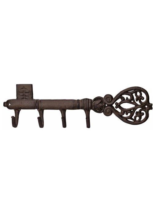 XHD024 antique style brown metal key hook