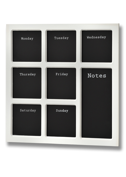 15689 White Week Planner Memo Chalk Board