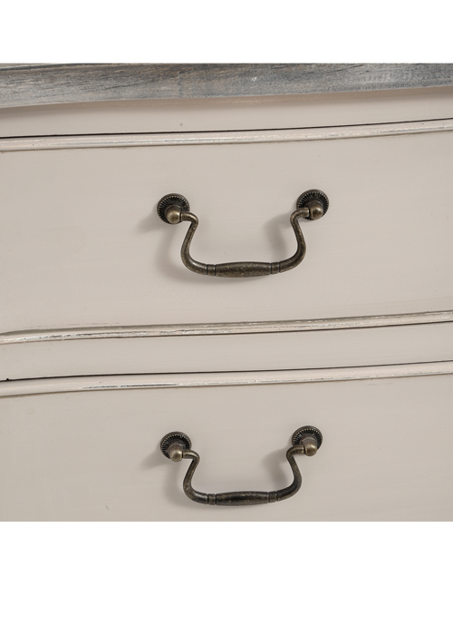 16786-a Country Style Grey 2 Drawer Chest