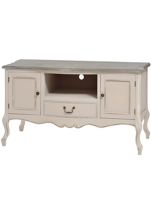 16801 Country Style Grey Television Stand Cabinet