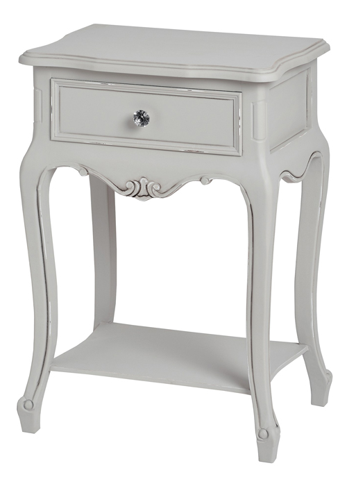 17045 French Country Grey Lamp Table