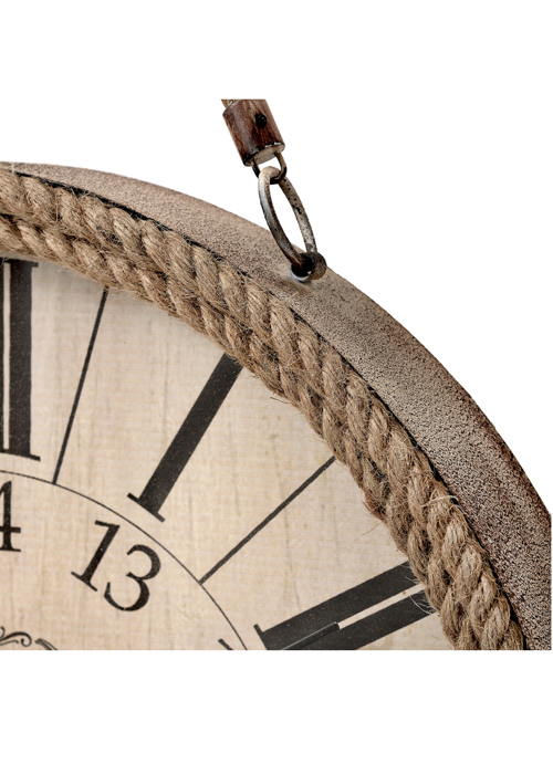 17220-b Boulevard Brown Rope Wall Clock